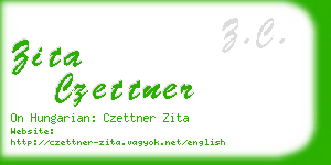 zita czettner business card